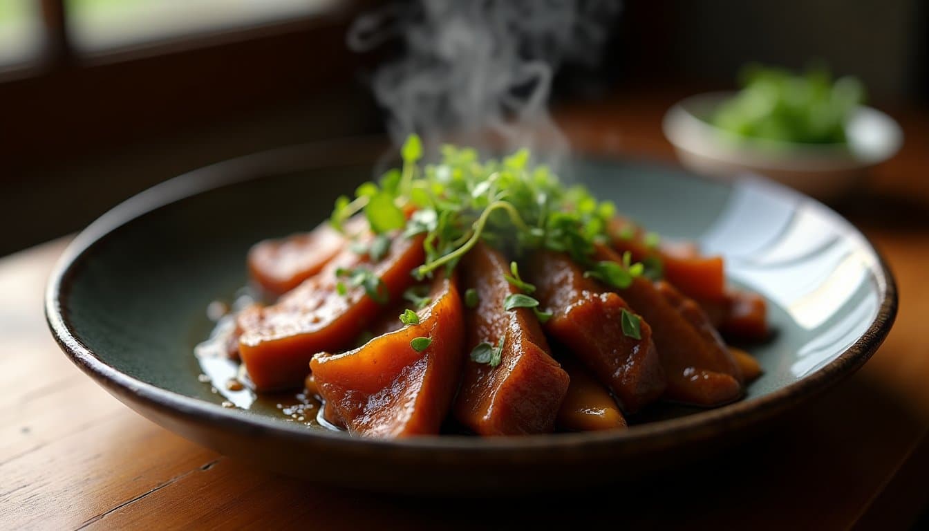 Kombu-Braised Korean Short Ribs with Watercress Gremolata and Black Sesame