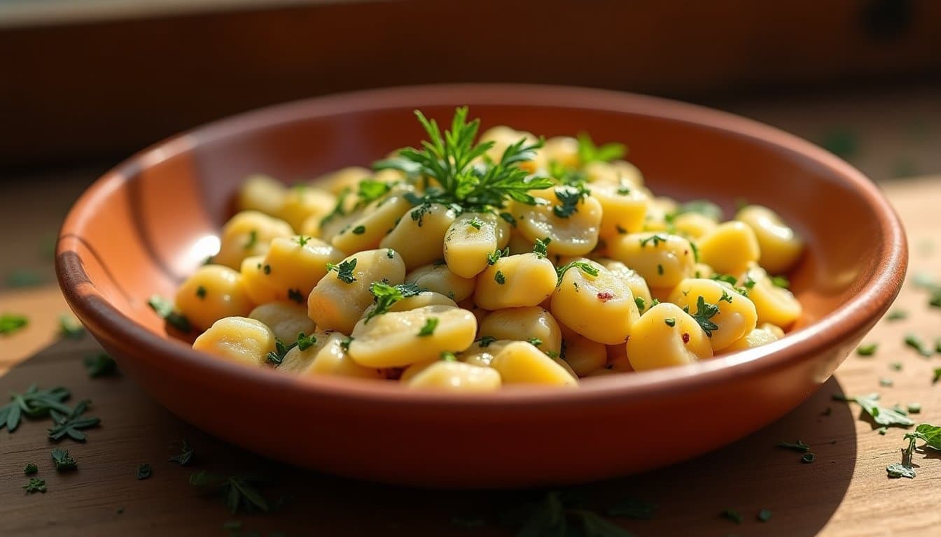 Wild Garlic Fatteh with Spring Peas and Pomegranate Molasses